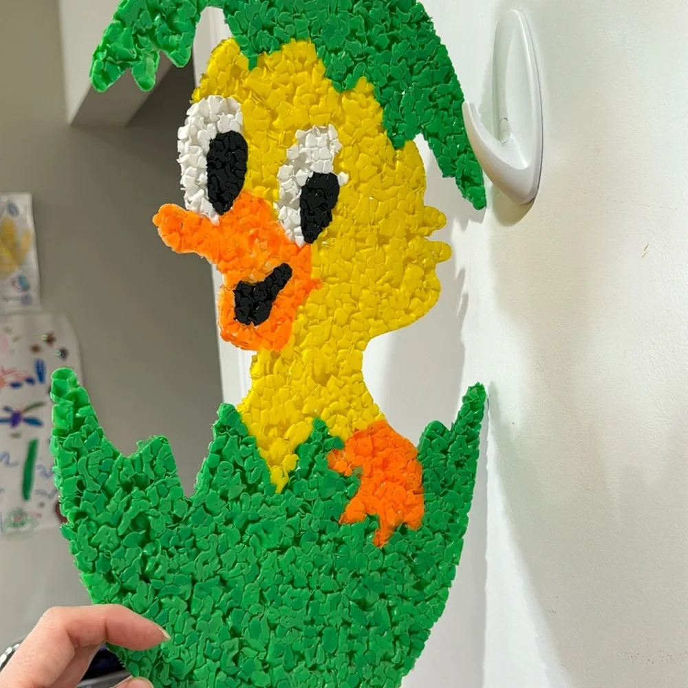 Vintage green popcorn duck egg Easter Decor - Picture 5 of 5